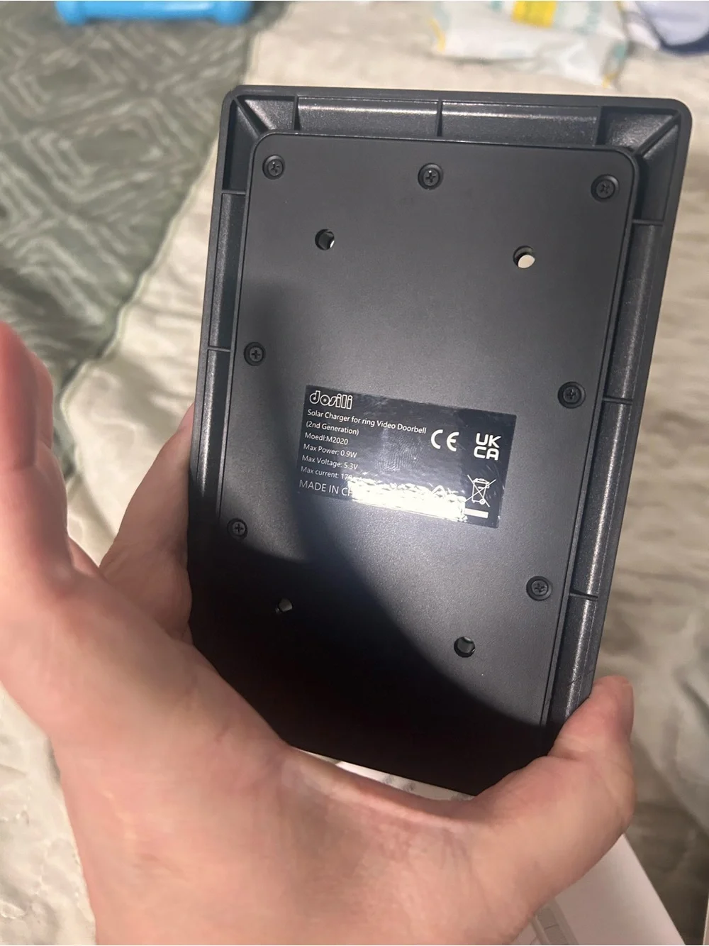 Solar Charger for Ring Video Doorbell (2nd Generation)